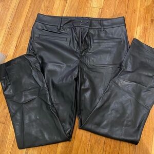Vegan leather pants from Anthropologie